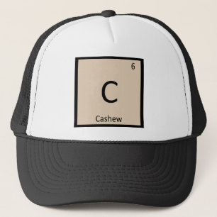 C - Kaschu-Nut-Chemie: Periodisches Tabellensymbol Truckerkappe