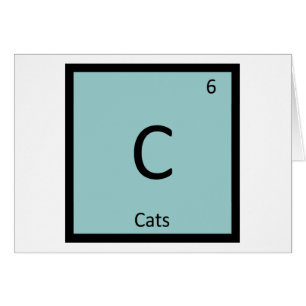 C - Katzen Chemie Periodensystem Felines Element