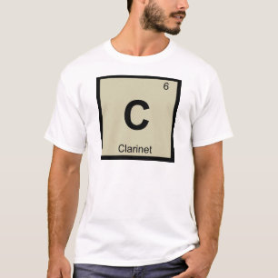 C - Klarinettenmusik Chemie Periodisches Tabellens T-Shirt