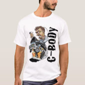 C-Körper wütendes Mann-frisiertes Auto T-Shirt (Vorderseite)