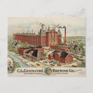 C.L. Centlivre Brauerei Fabrikgebäude. Postkarte