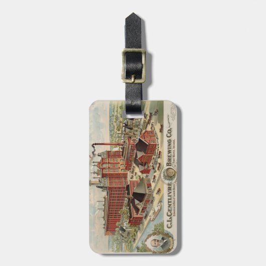 C.L. Centlivre Brewing Company Factory Gebäude. Gepäckanhänger (Vorderseite vertikal)