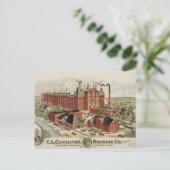 C.L. Centlivre Brewing Company Factory Gebäude. Postkarte (Stehend Vorderseite)