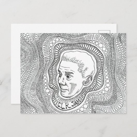 C.L.R. James Postcard Postkarte (Vorne/Hinten)