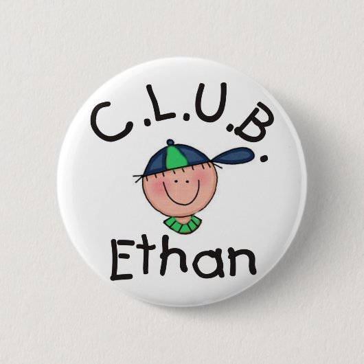 C.L.U.B. Ethan rundes Button (Vorderseite)