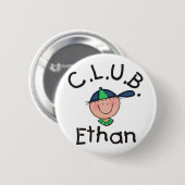 C.L.U.B. Ethan rundes Button (Vorne & Hinten)