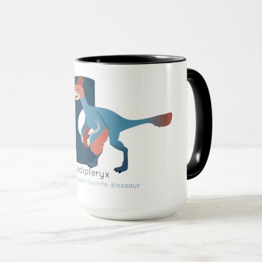 C like Caudipteryx Mug Tasse (VorderseiteRechts)