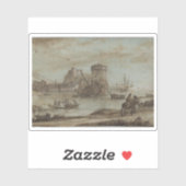 C.Lorrain - Figuren in einer Landschaft vor einem Aufkleber (Blatt)