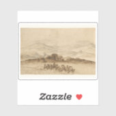 C. Lorrain: Landschaft in Latium mit landwirtschaf Aufkleber (Blatt)