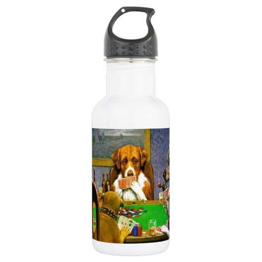 C.M. Coolidge Dogs Pets Edelstahlflasche (Vorderseite)
