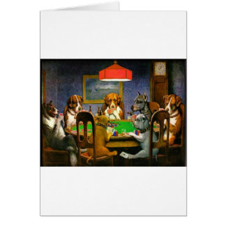C.M. Coolidge Dogs Pets Poker-Karten-Spaß-Schicksa