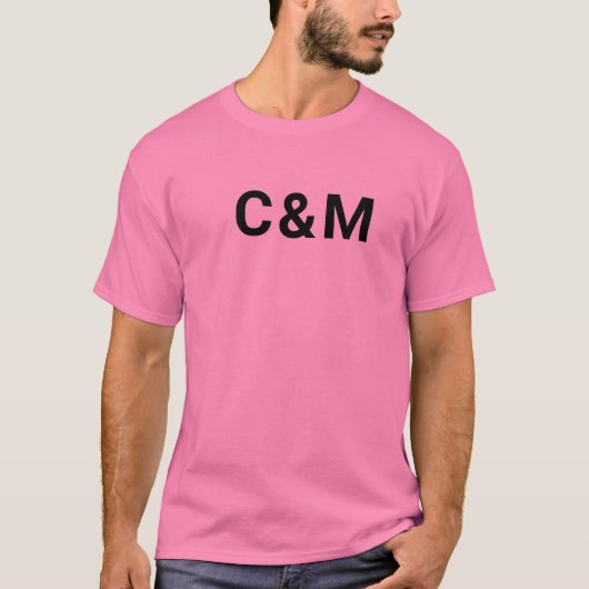 C&M rosa T-Shirt (Vorderseite)