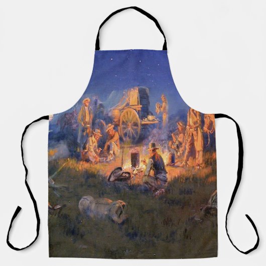 C M Russell Laugh tötet einsamen Western Schürze (Vorderseite)