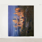 C M Russell Laugh tötet einsamen Western Wandteppich (Vorderseite)