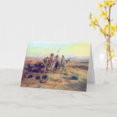 C M Russell "The Scout" Grußkarte Karte (Gelbe Blume)