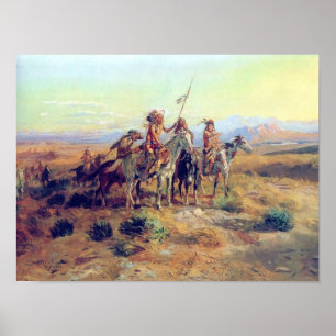 C M Russell The Scouts Fine Art Print Poster