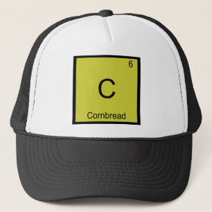 C - Maisbrot Lustiges Chemie-Element-Symbol-T-Shir Truckerkappe