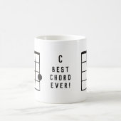 C Major Best Chord Ever Ukulele Kaffeetasse (Mittel)