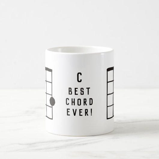 C Major Best Chord Ever Ukulele Kaffeetasse (Mittel)
