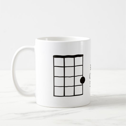 C Major Best Chord Ever Ukulele Kaffeetasse (Links)