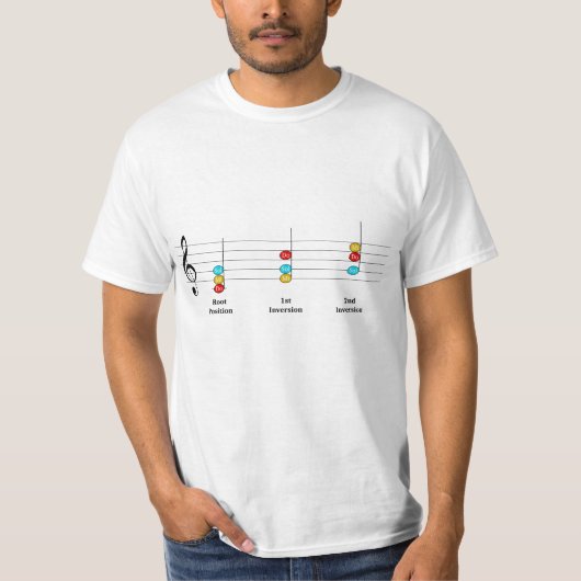 C Major Triad Inversions Solfege Kinder Musikunter T-Shirt (Vorderseite)