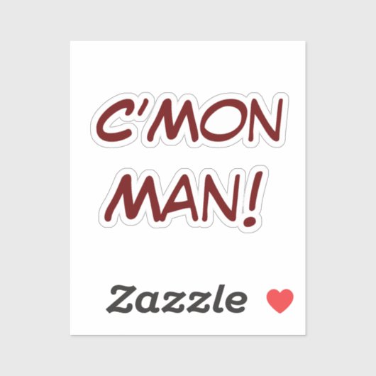 C’Mon Man! Aufkleber (Blatt)