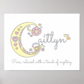 C monogram art Caitlyn girls name meint poster (Vorne)