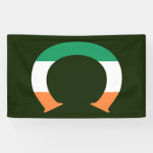 C Monogram überlagert auf irischer Flagge (v) Banner (Horizontal)