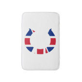 C Monogram überlagert sich auf der Flagge der Unio Badematte (Vorderseite Vertikal)