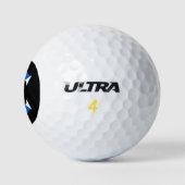 C Monogram überlagert sich auf der schottischen Fl Golfball (Logo)