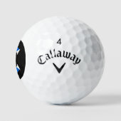 C Monogram überlagert sich auf der schottischen Fl Golfball (Logo)