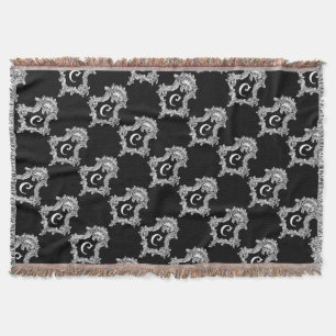 C Monogramm Anfangs Kissenhülle Decke