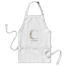 C Monogramm Floral Personalisiert