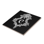 C Monogramm Initiale Fliese (Seite)