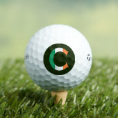 C Monogramm überlagert auf irischer Flagge tmtp5 g Golfball (Insitu T-Shirt)
