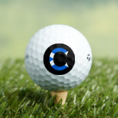 C Monogramm überlagert auf schottischer Flagge tmt Golfball (Insitu T-Shirt)