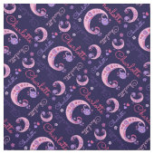 C Monogramm und personalisierte Bezeichnung Charlo Stoff (Muster)
