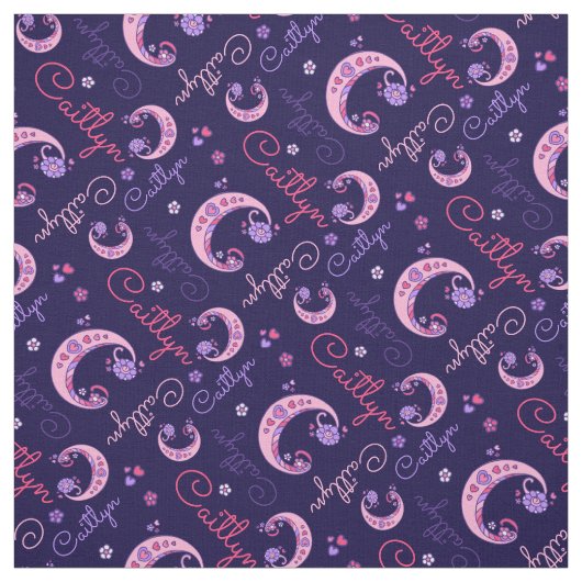 C-Monogramm und personalisierter Name Stoff (Muster)