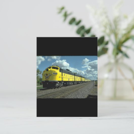 C&N EMD F-7A #402 mit Passagier_Trains Postkarte (Stehend Vorderseite)