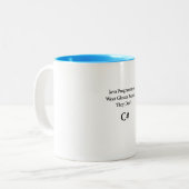 C# .NET Software-Programmierer Kaffee-Tasse Zweifarbige Tasse (Vorderseite Links)