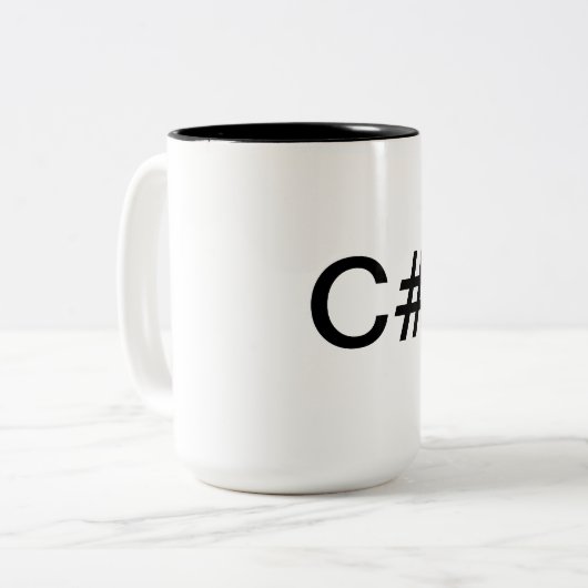 C# .NET Software-Programmierer-Kaffee/Tee-Tasse Zweifarbige Tasse (Vorderseite Links)