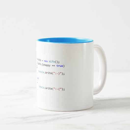 C# .NET Software-Programmierer-Kaffee/Tee-Tasse Zweifarbige Tasse (VorderseiteRechts)
