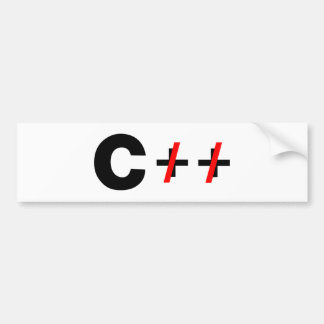 C, nicht C++ Autoaufkleber