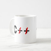 C, nicht C++ Kaffeetasse (Vorderseite Links)