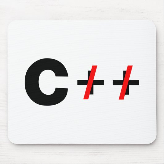 C, nicht C++ Mousepad (Vorne)
