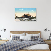 C & NW Bahndepot Leinwanddruck (Insitu (Schlafzimmer))