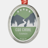 C&O Canal Towpath Ornament Aus Metall (Links)