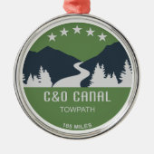 C&O Canal Towpath Ornament Aus Metall (Vorne)