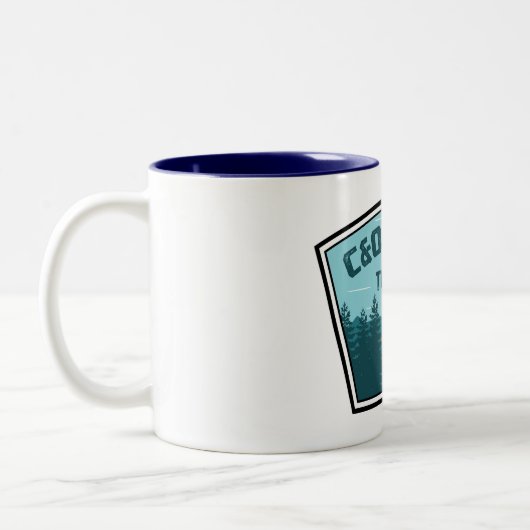 C&O Canal Towpath Zweifarbige Tasse (Links)