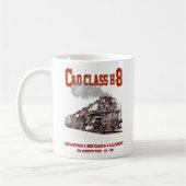 C&O Class H-8 2-6-6-6 Allegheny Steam Locomotive Kaffeetasse (Links)